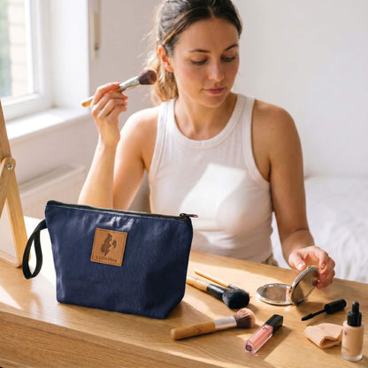 Ren Canvas Makeup Bag – Fair Trade Cosmetic & Toiletry Pouch