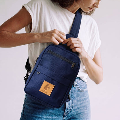 Large Canvas Crossbody Sling Bag for Men & Women | Umoja