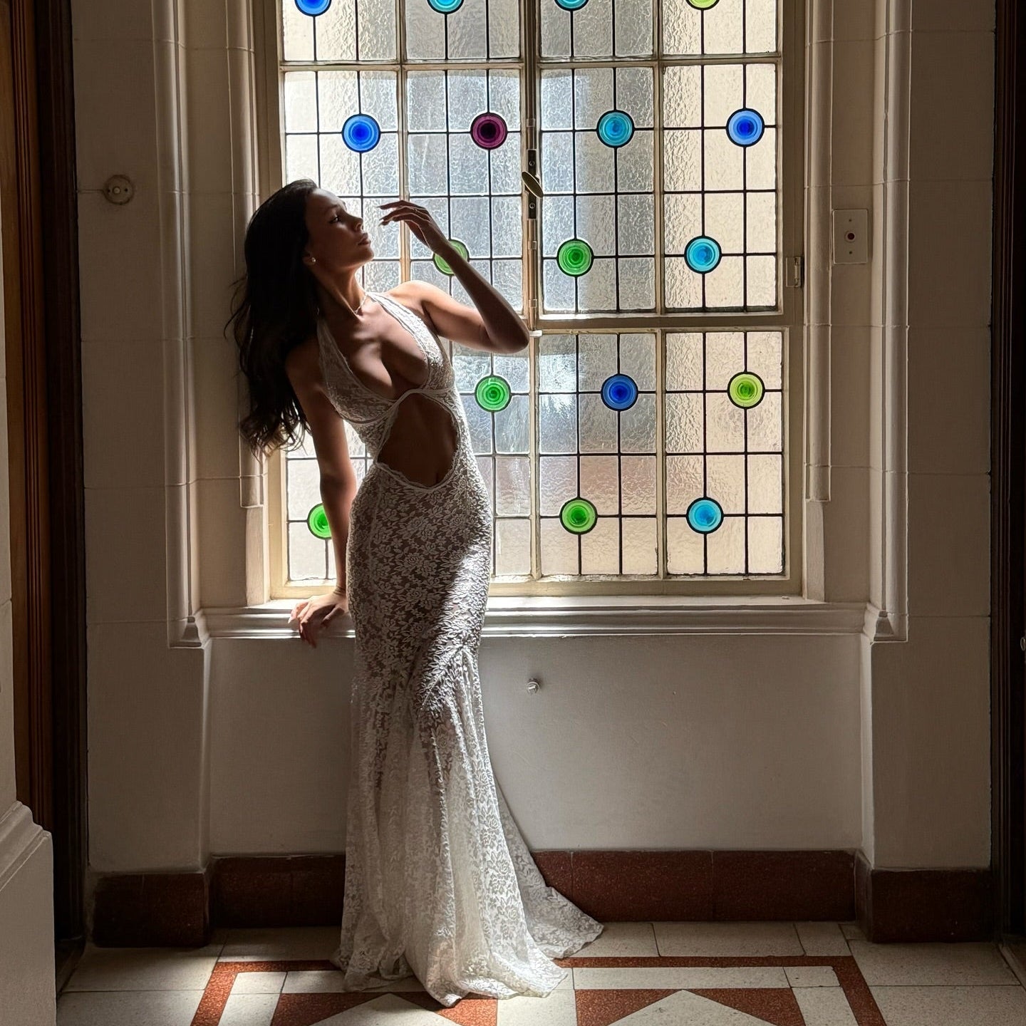 No Second Chance White Lace Maxi Dress