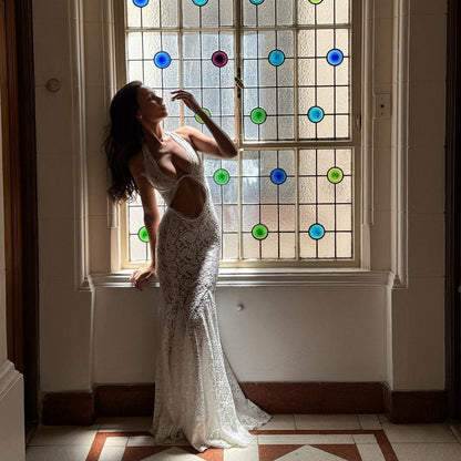 No Second Chance White Lace Maxi Dress