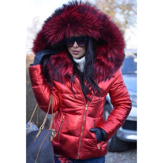 Women's New Creative Down Hood Large Coats
