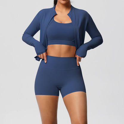 Fitness Sports Wear Three Piece Set