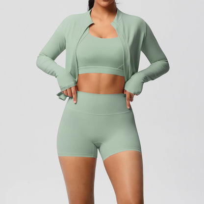 Fitness Sports Wear Three Piece Set