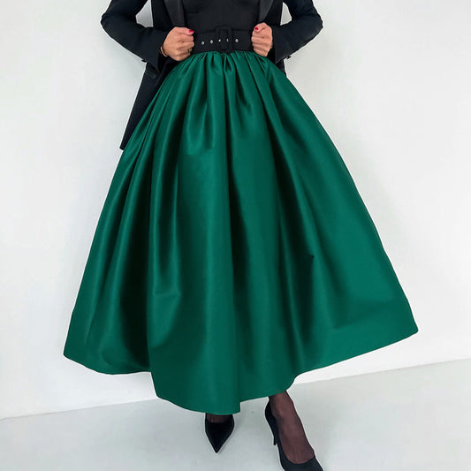 Spring Arrival Sexy Atmosphere Sweet Loose Big Hem Women A line Skirt