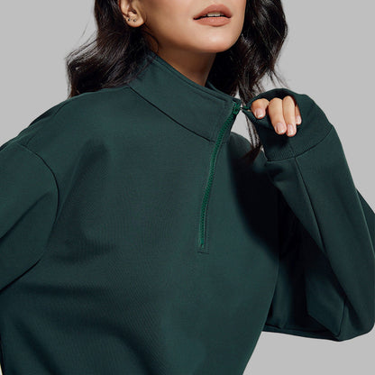 Long Collar Fitness Sports Sweater