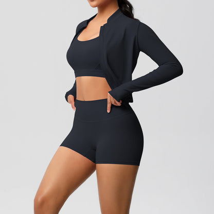 Fitness Sports Wear Three Piece Set