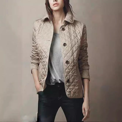 Fashion Temperament Lapel Single Breasted Slim Coats