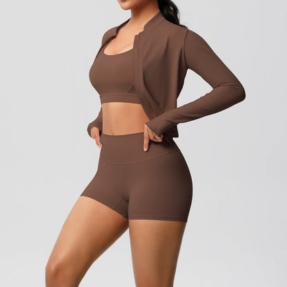 Fitness Sports Wear Three Piece Set