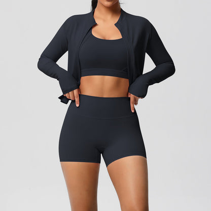 Fitness Sports Wear Three Piece Set