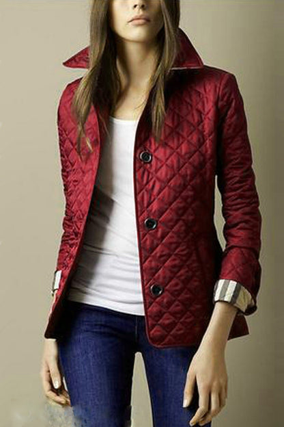Fashion Temperament Lapel Single Breasted Slim Coats