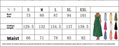 Women's Dress, Thin Shoulder Strap Pleated Vest, Suspender Pocket Dress