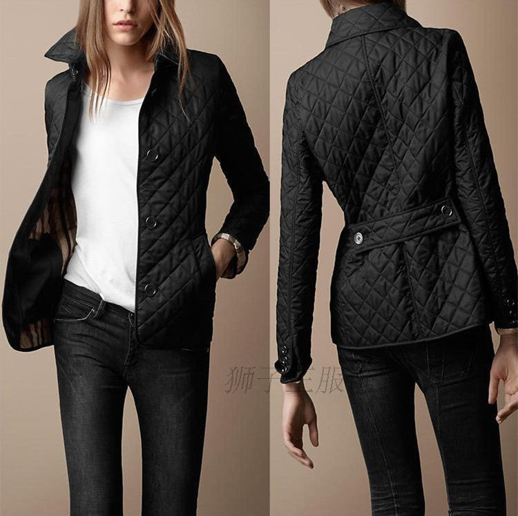 Fashion Temperament Lapel Single Breasted Slim Coats