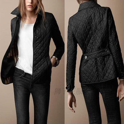 Fashion Temperament Lapel Single Breasted Slim Coats