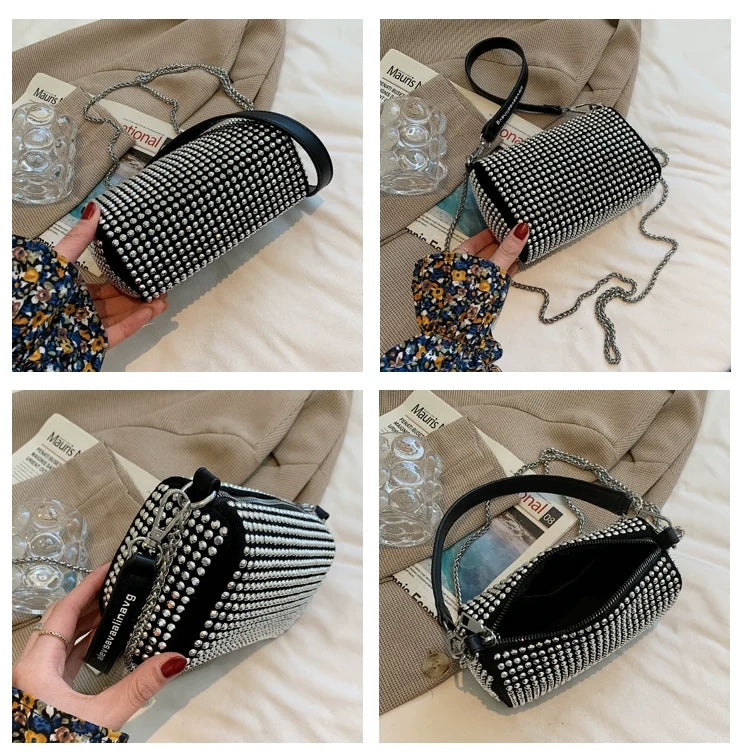 Fancy Rhinestone Bag | New Arrival Tide Fashion Underarm Bag & Full Diamond Crystal Handbag (Female Summer Crossbody)