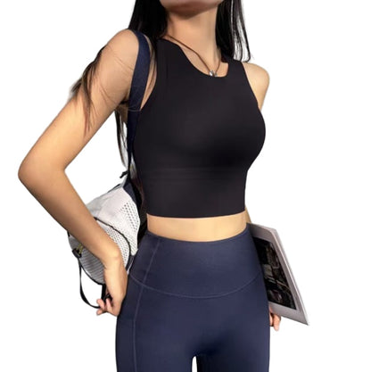 Sports Fitness Vest Push-up Shockproof Top