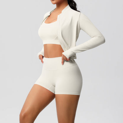 Fitness Sports Wear Three Piece Set
