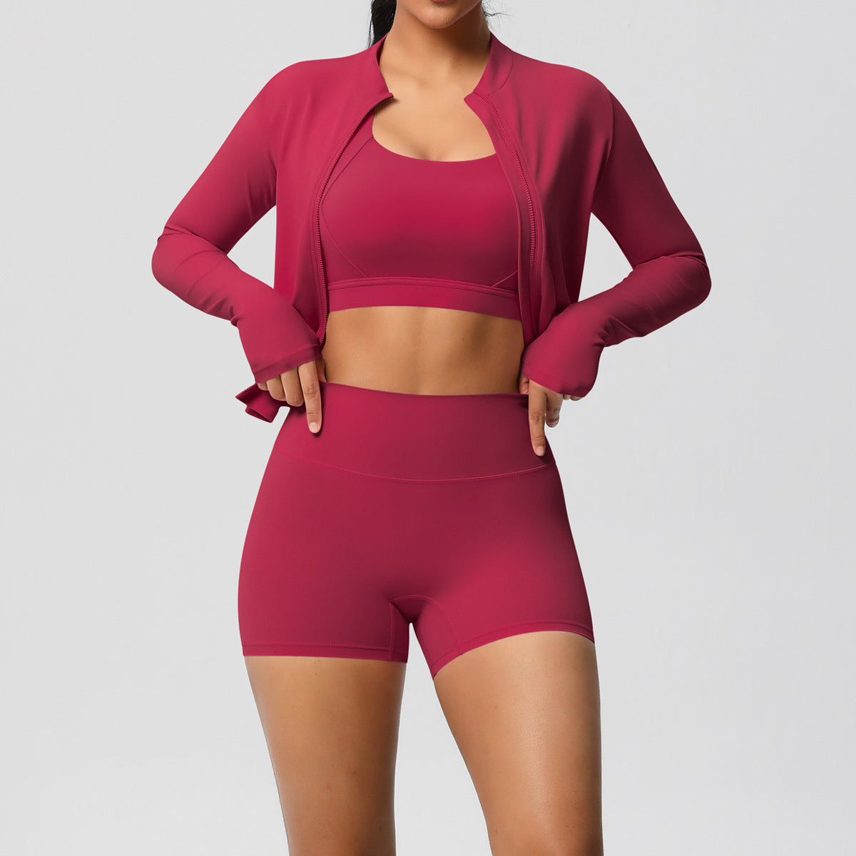 Fitness Sports Wear Three Piece Set