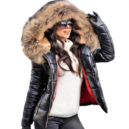 Women's New Creative Down Hood Large Coats