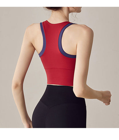 Sports Fitness Vest Push-up Shockproof Top