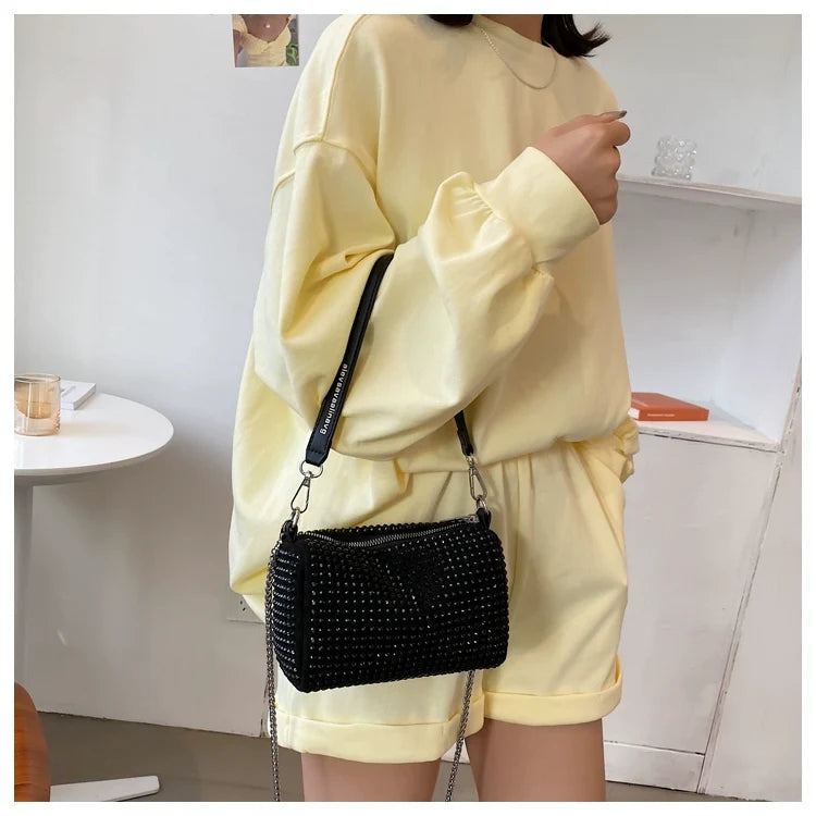 Fancy Rhinestone Bag | New Arrival Tide Fashion Underarm Bag & Full Diamond Crystal Handbag (Female Summer Crossbody)