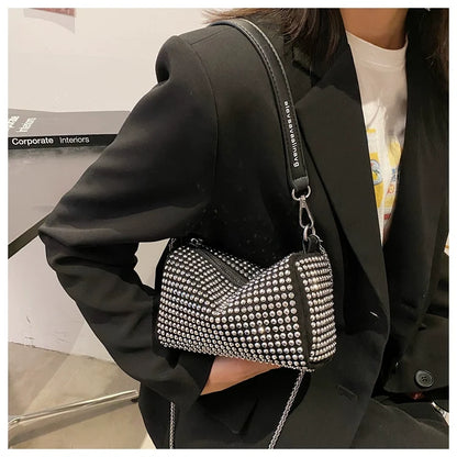 Fancy Rhinestone Bag | New Arrival Tide Fashion Underarm Bag & Full Diamond Crystal Handbag (Female Summer Crossbody)