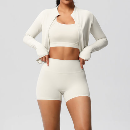Fitness Sports Wear Three Piece Set