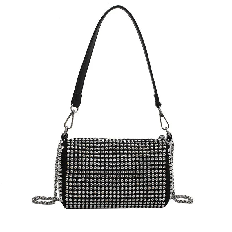Fancy Rhinestone Bag | New Arrival Tide Fashion Underarm Bag & Full Diamond Crystal Handbag (Female Summer Crossbody)