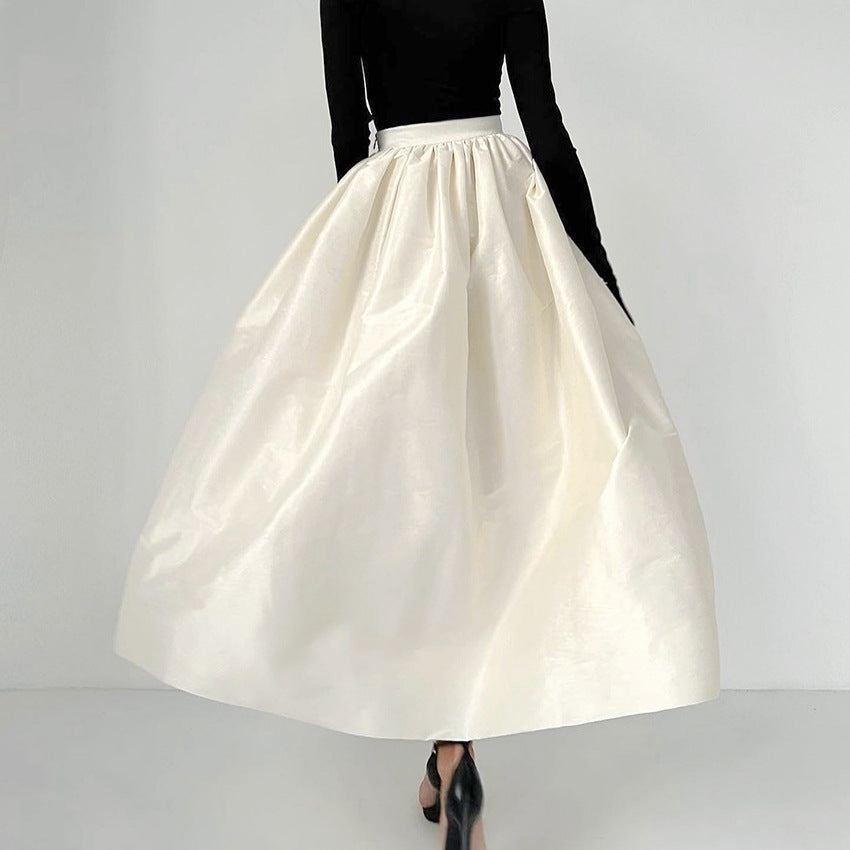 Spring Arrival Sexy Atmosphere Sweet Loose Big Hem Women A line Skirt