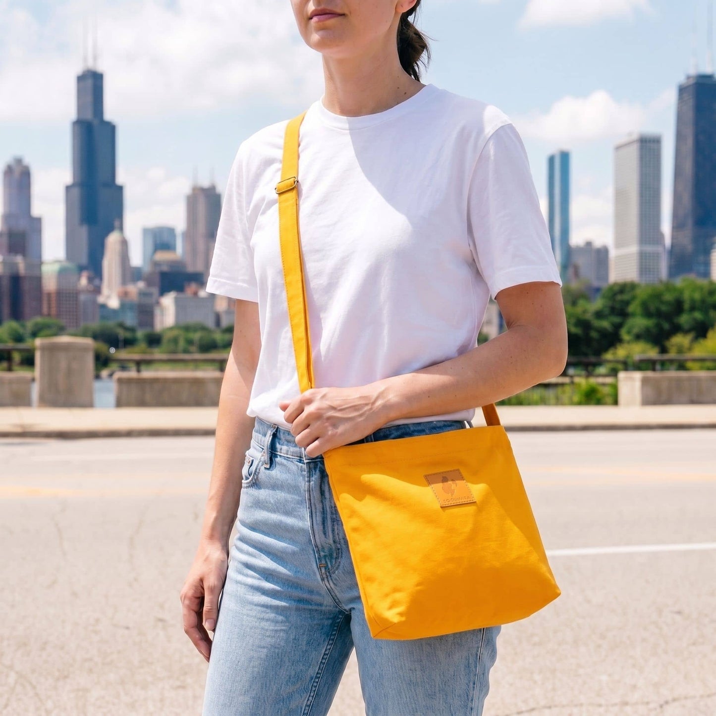 Canvas Mini Crossbody Bag for Men & Women | Amani