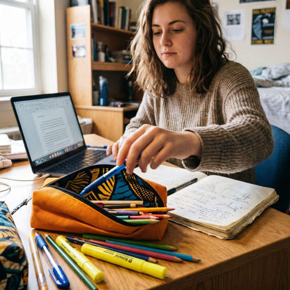 Pencil Pouch Zipper Bag – Fair Trade Canvas Pencil Case
