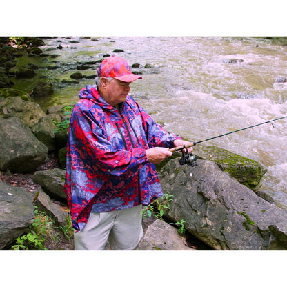 Brella Red, White and Blue Unisex Rain Jacket