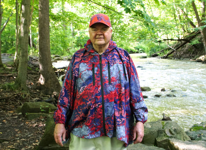 Brella Red, White and Blue Unisex Rain Jacket