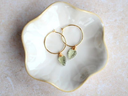 Palm Hoops - Prasiolite