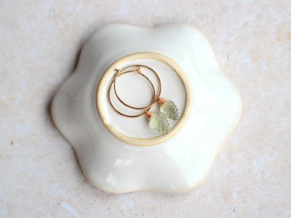Palm Hoops - Prasiolite