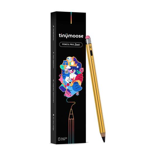 Pencil Pro Sketch - iPad Pen With USB-C Charging | Zebra Yellow