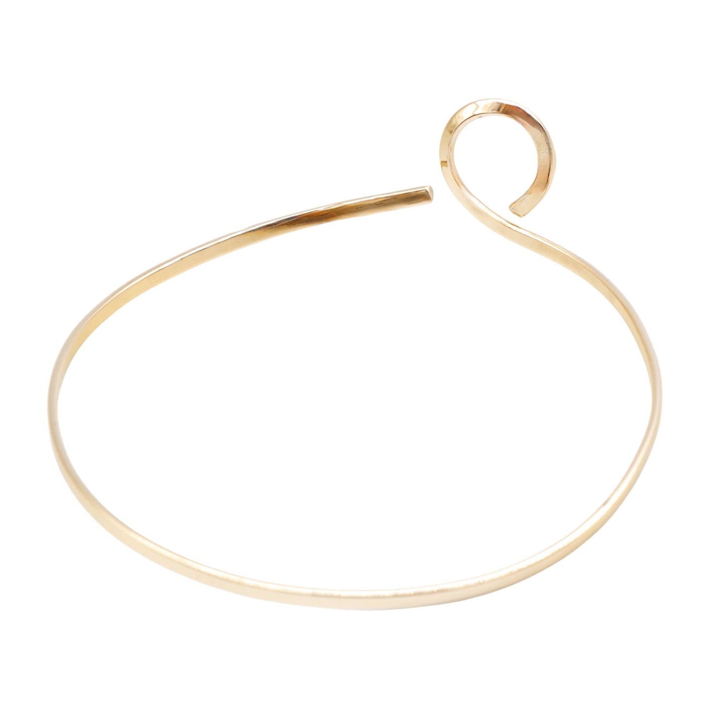 Open Loop Brass Collar Choker Necklace for Women | Pindu
