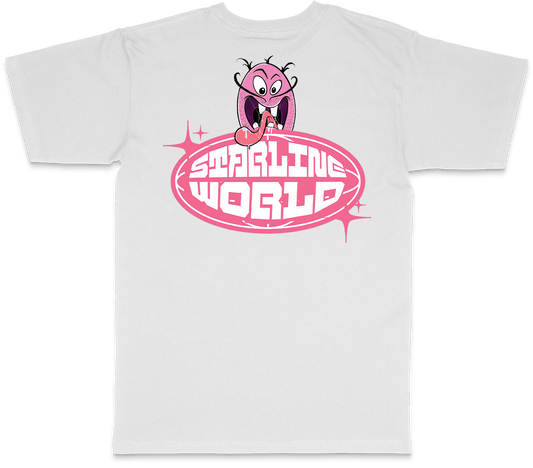 StarlineWorld (White-PinkDude) Tee