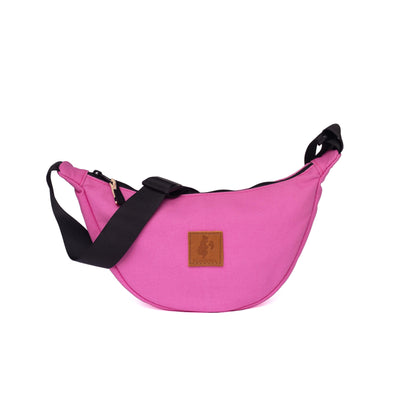 Round Mini Canvas Crossbody Shoulder Bag for Women