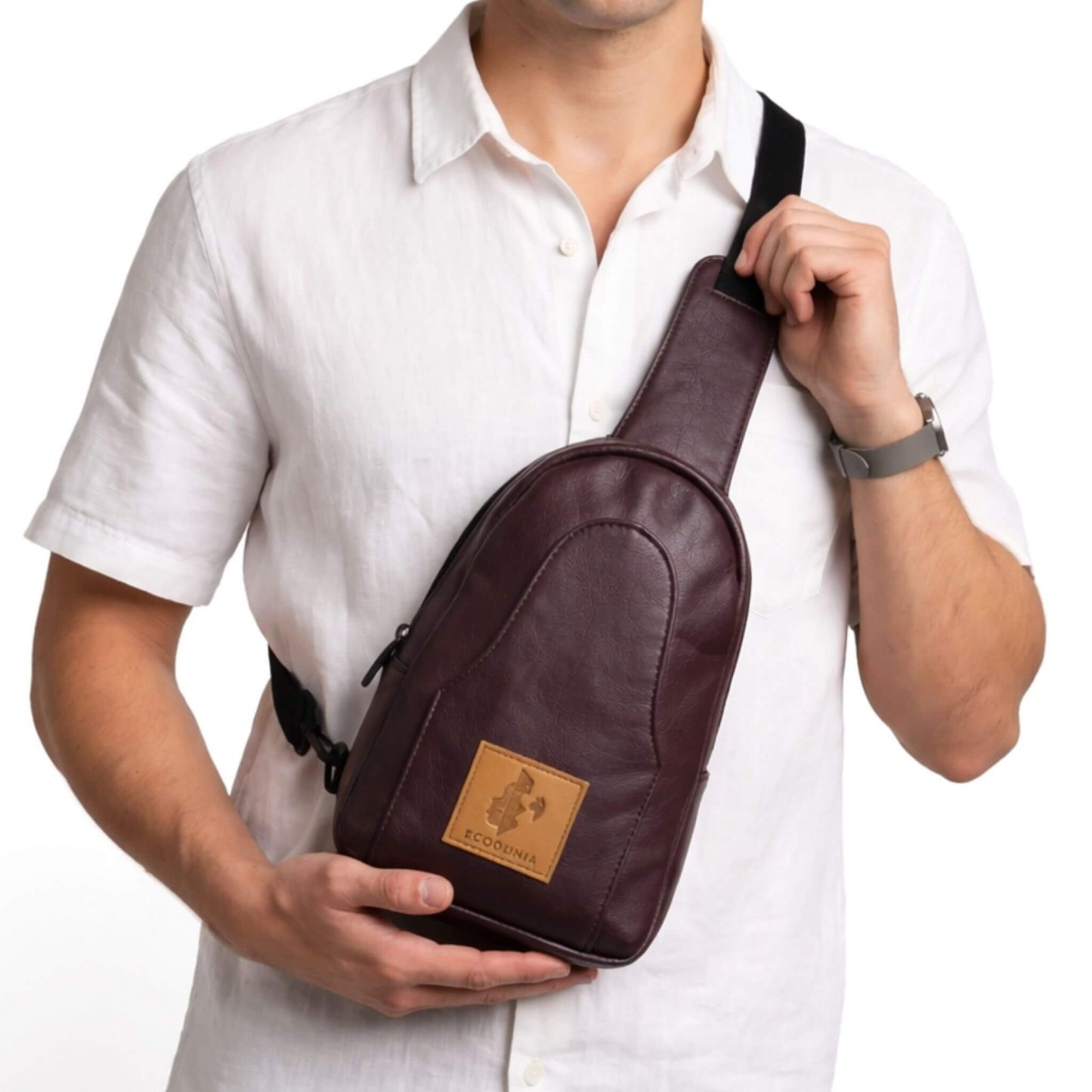 Small Vegan Leather Crossbody Sling Bag | Buru