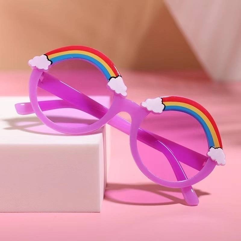 Rainbow Kids Sunglasses – 100% UV 400 Protection Toddler Sun Glasses for Beach & Outdoor Play