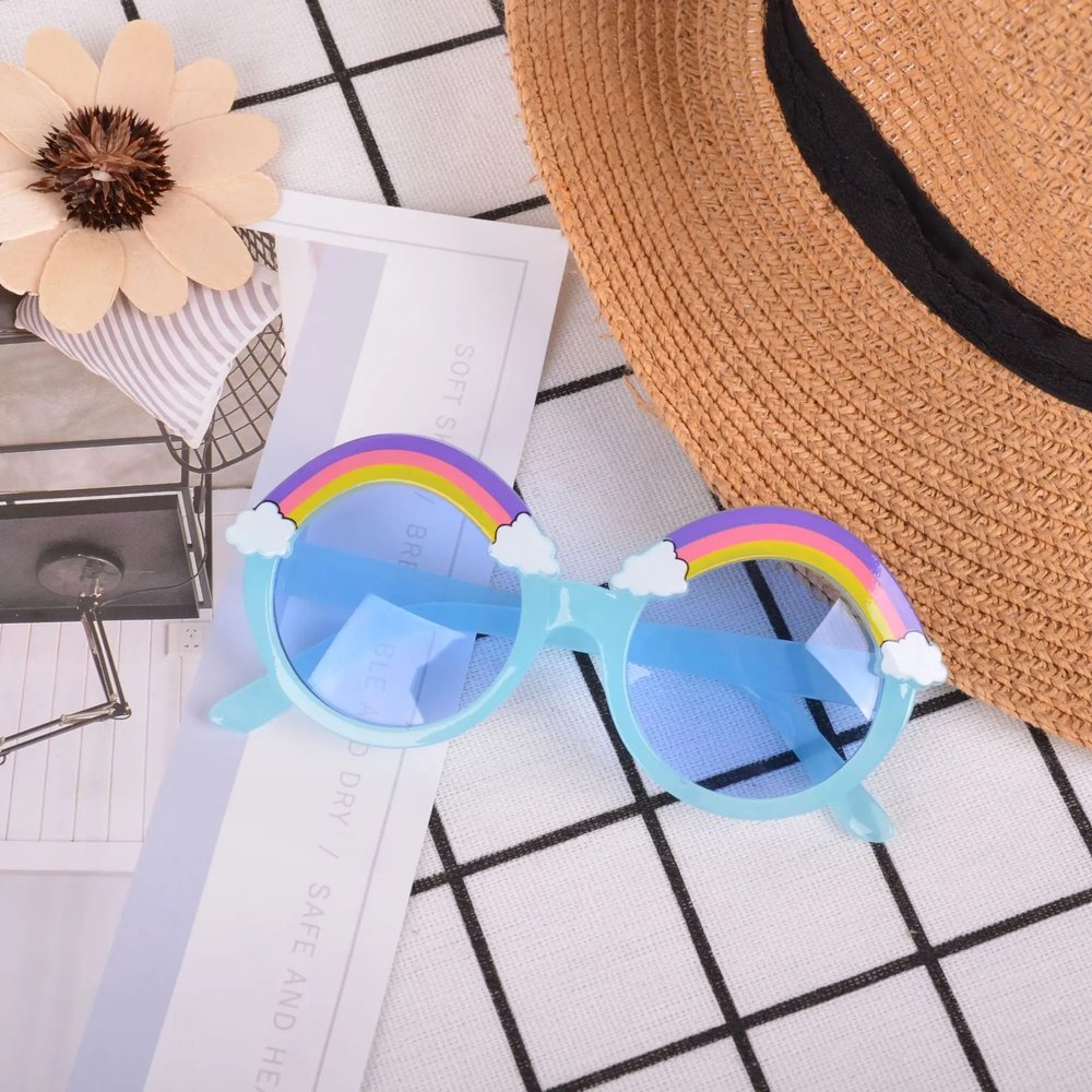 Rainbow Kids Sunglasses – 100% UV 400 Protection Toddler Sun Glasses for Beach & Outdoor Play