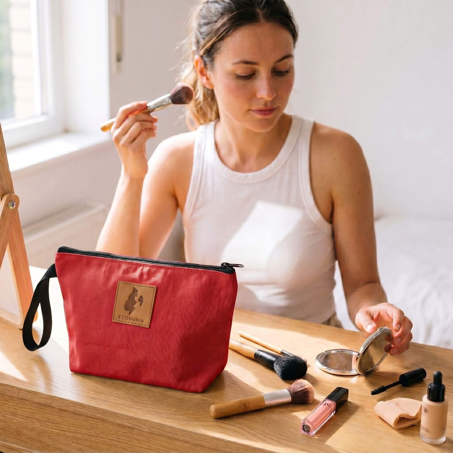 Ren Canvas Makeup Bag – Fair Trade Cosmetic & Toiletry Pouch