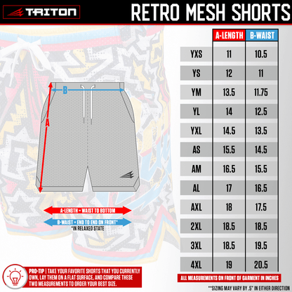 Dudes Mesh Lifestyle Baseball Shorts