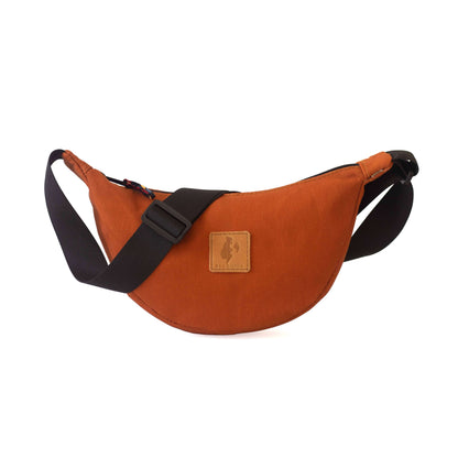 Round Mini Canvas Crossbody Shoulder Bag for Women