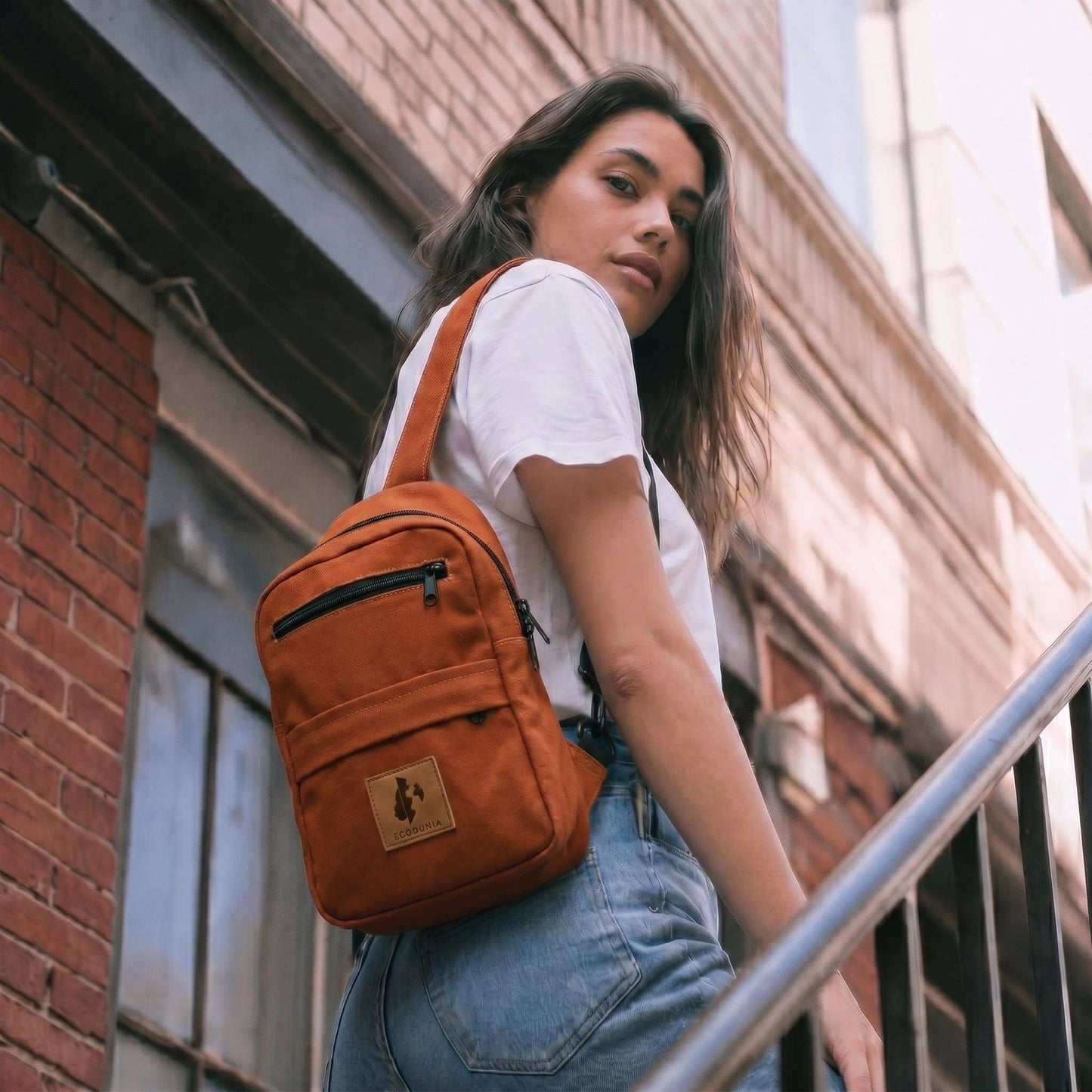 Large Canvas Crossbody Sling Bag for Men & Women | Umoja