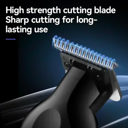 Kemei Professional Hair Clipper – LCD Display, Cordless Electric Trimmer