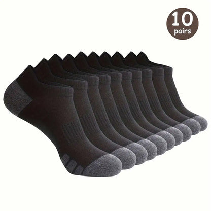 Low-Cut Breathable Socks | Sweat-Absorbing & Odor-Proof (Multi-Pack)
