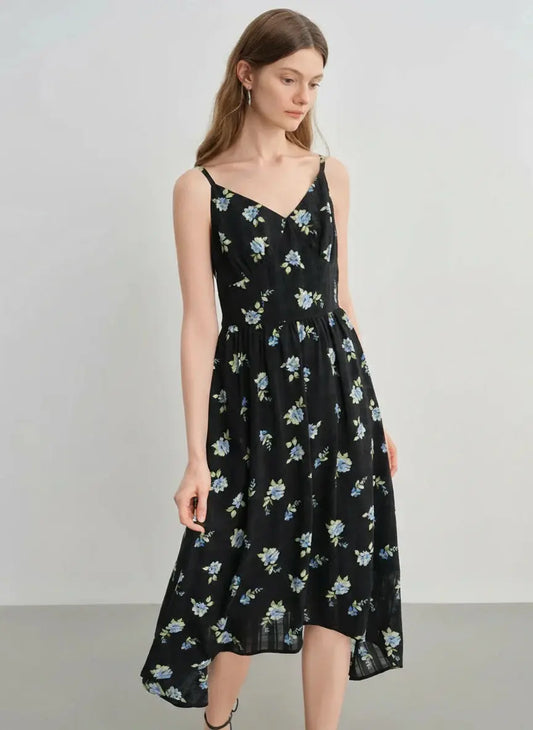 Plus-Size Floral Print Summer Dress