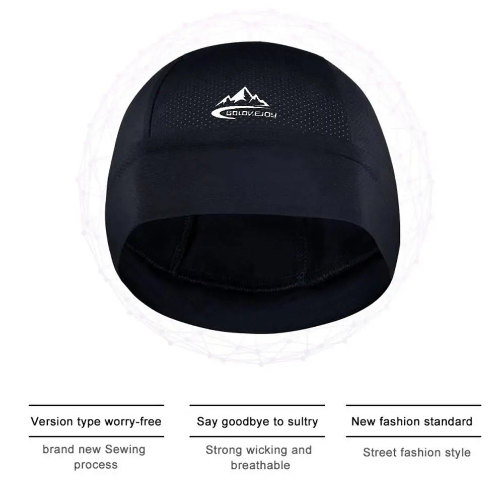 Breathable Cooling Skull Cap — Quick-Dry Cycling & Sports Helmet Liner