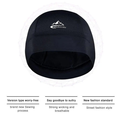 Breathable Cooling Skull Cap — Quick-Dry Cycling & Sports Helmet Liner